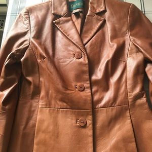 Danier Leather Jacket, XS, EUC.